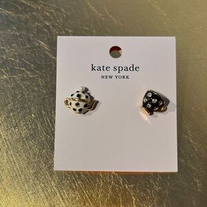 NWT • KATE SPADE TEACUP & TEAPOT EARRINGS